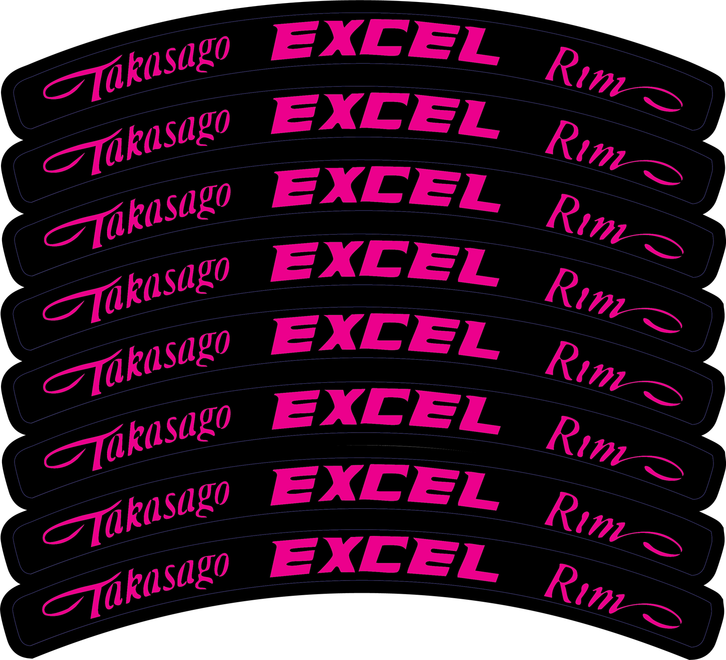Excel Rim Decals