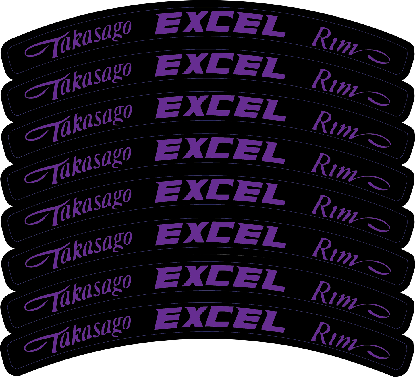 Excel Rim Decals