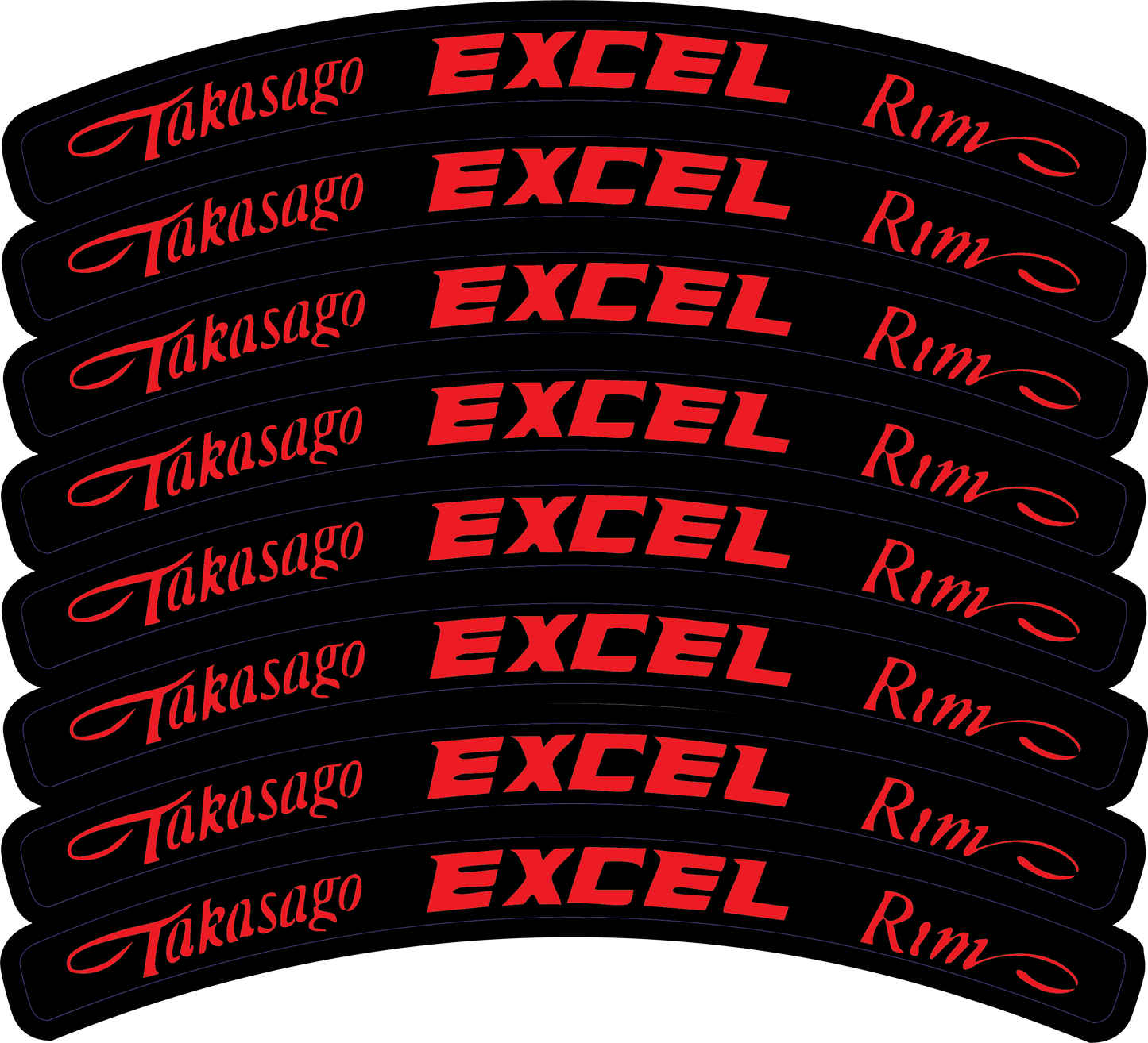 Excel Rim Decals