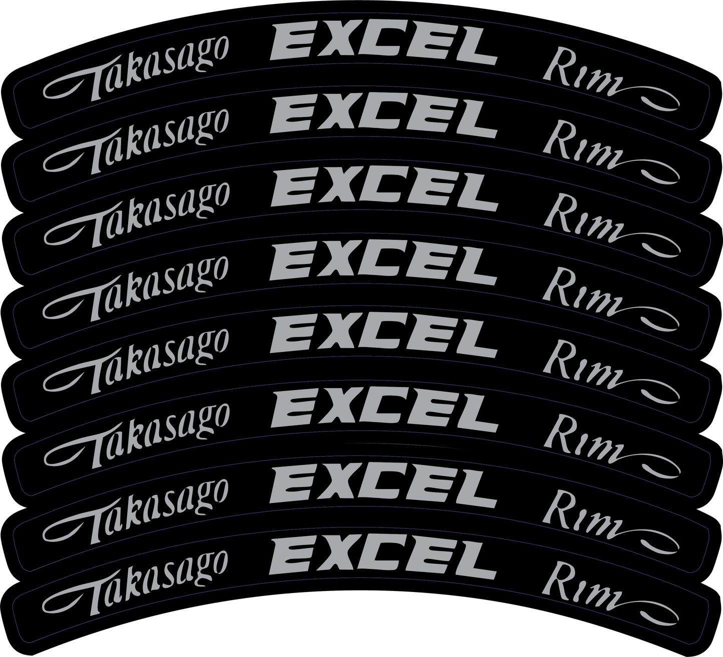 Excel Rim Decals
