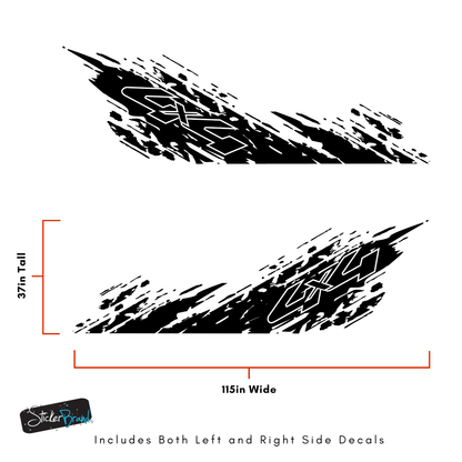 Raptor Mud Splash Decal. #6792