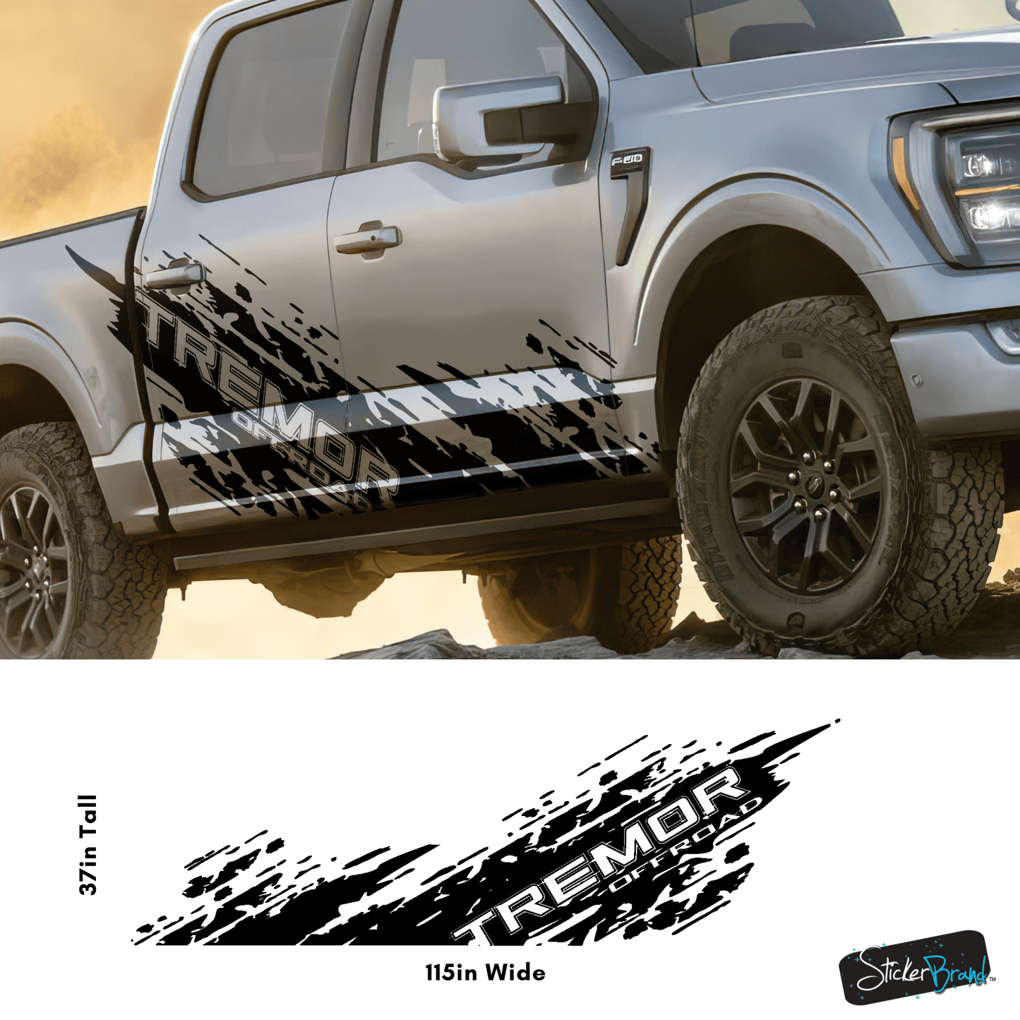 FX4 Off Road Mud Splash Decal. #6792