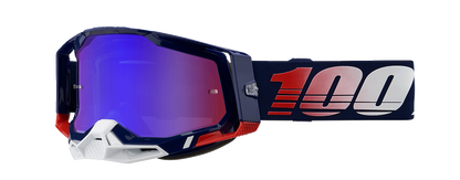 100% Racecraft 2 Goggles - Republic - Red/Blue Mirror 50010-00022
