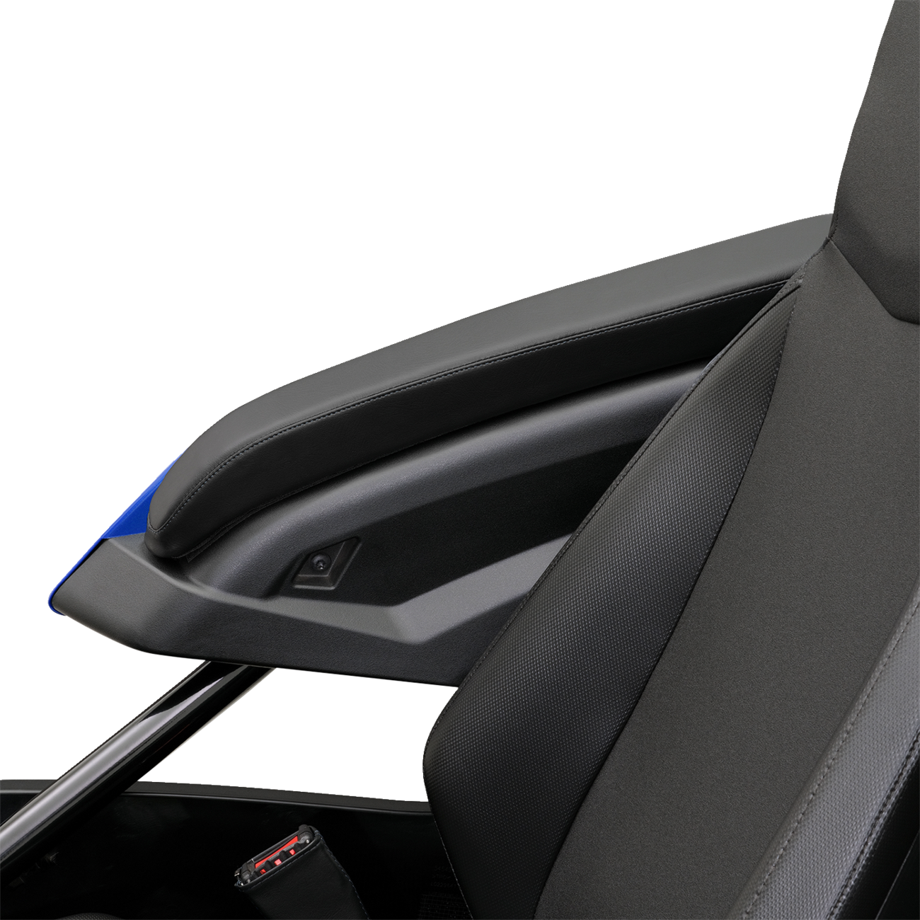 SHOW CHROME Kaliber Armrest Pads - Black w/ Black Stitching - Slingshot '15-'22 H44-1BK