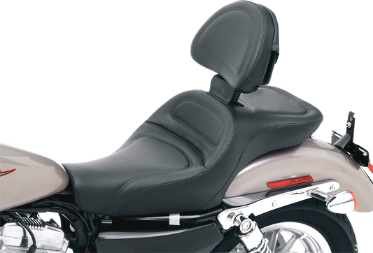 SADDLEMEN Seat - Explorer - With Backrest - Stitched - Black - XLC '04+ 807-03-030