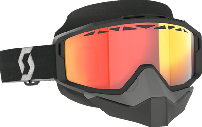 SCOTT Split OTG Snow Goggle - Light Sensitive - Black/White - Red Chrome 285542-1007341