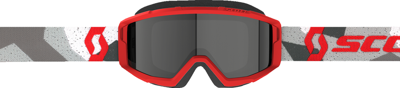 SCOTT Primal Sand Dust Goggle - Camo White/Red - Dark Gray 278600-7434053
