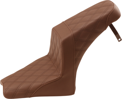 SADDLEMEN Step Up Seat - Full Lattice - Brown - Scout Bobber I18-33-175BR