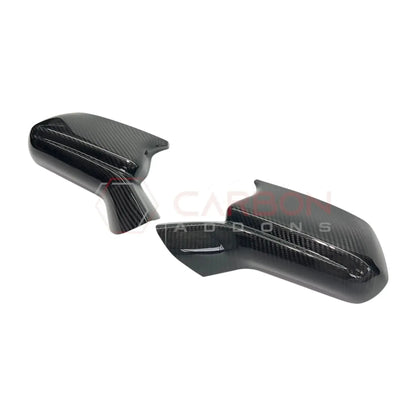 2016-2024 Camaro Real Carbon Fiber M Style Mirror Covers - With Winglet