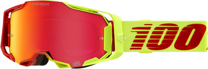100% Armega Goggles - Solaris - HiPER Red Mirror 50003-00003