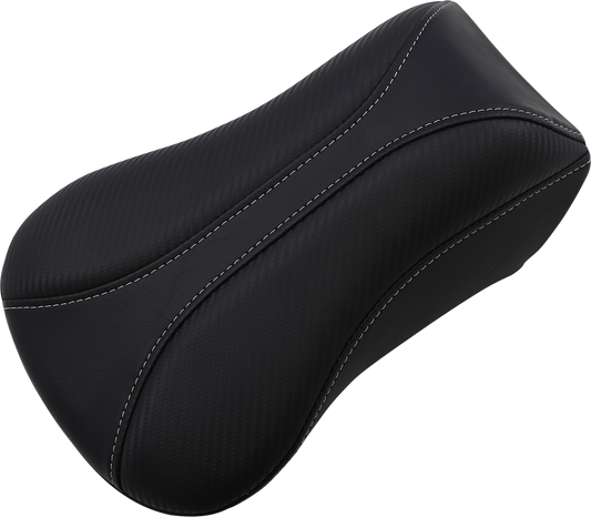 SADDLEMEN Dominator Pillion Pad - Standard Reach - Black w/ Gray Stitching 806-04-0162