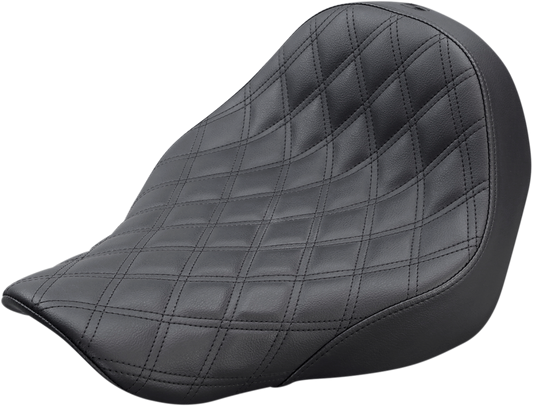 SADDLEMEN Renegade Solo Seat - Lattice Stitched - Black 818-29-002LS