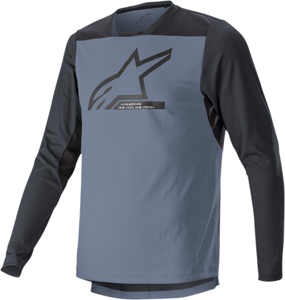 ALPINESTARS Drop 6.0 V2 Long-Sleeve Jersey - Black/Gray - Large 1766422-9291-LG