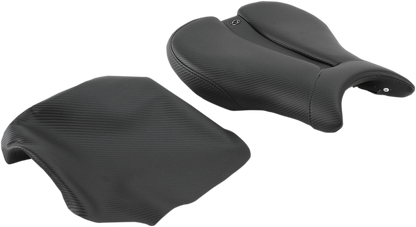 SADDLEMEN Gel Channel Track Carbon Fiber Sport Seat - Black - Triumph 0810-T014