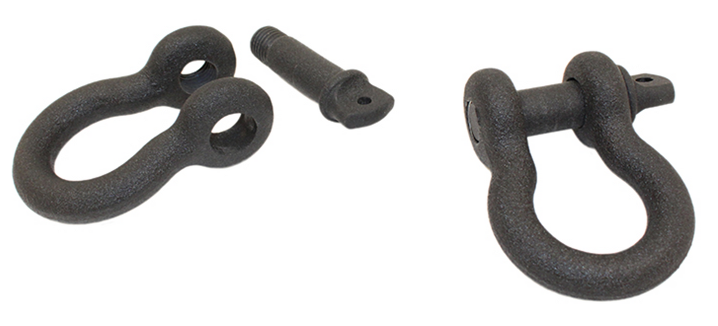 Fishbone Offroad Black 3/4 in. D-Ring Set FB21039