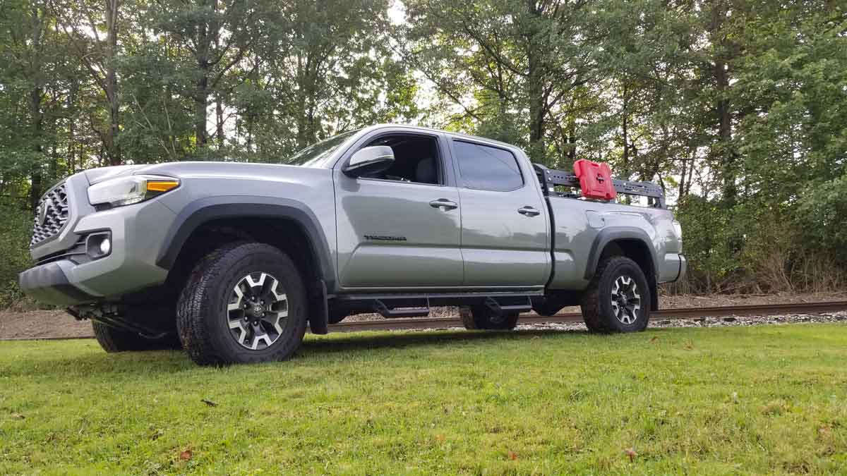 Fishbone Offroad Long Bed Half Height Tackle Rack for 2005-2023 Toyota Tacoma FB21245