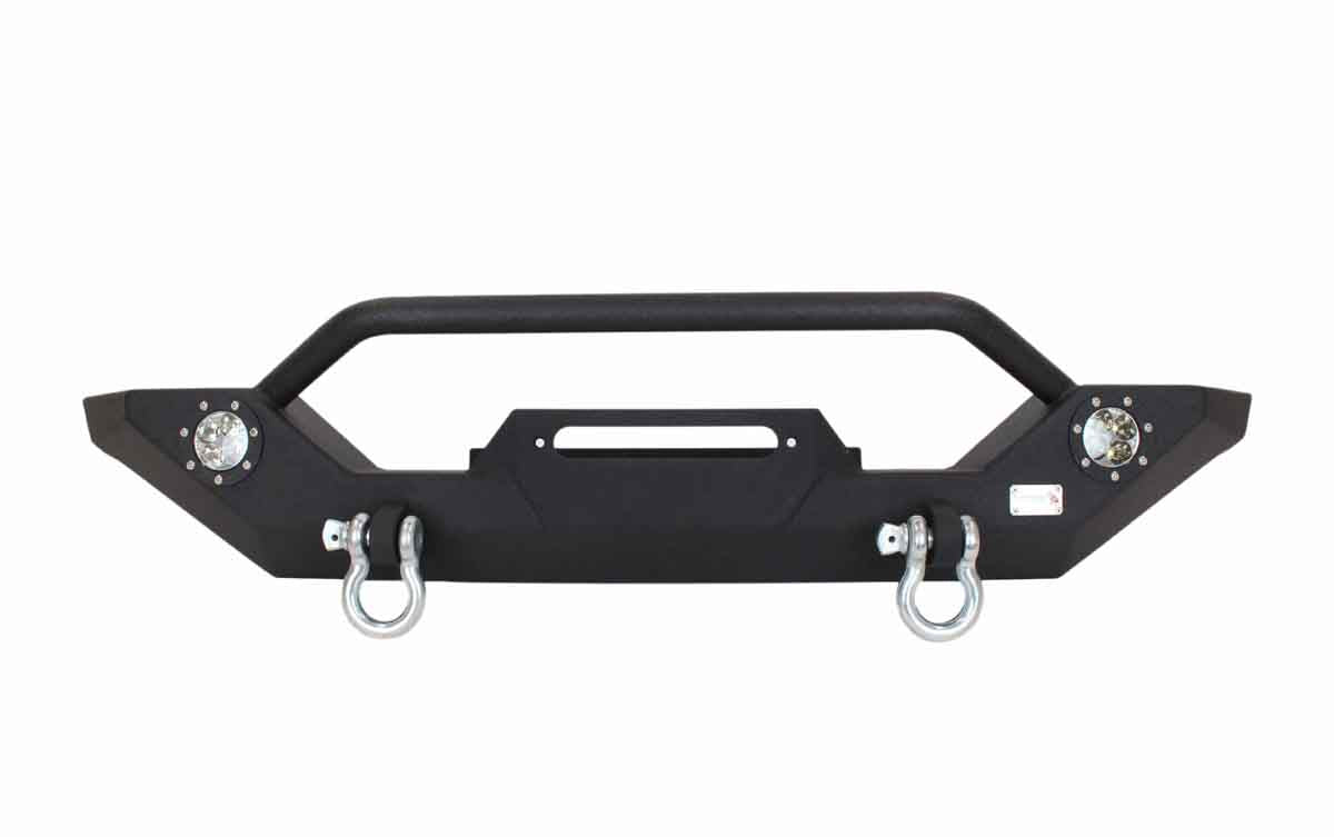 Fishbone Offroad Front Winch Bumper with LED's for 1987-2006 Jeep Wrangler FB22016