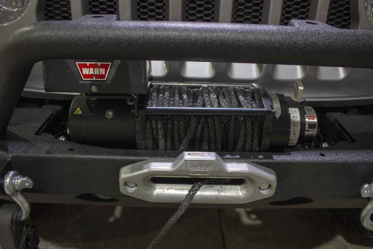 Fishbone Offroad Mid-Width Front Winch Bumper for 2018 & Up Jeep Wrangler/Gladiator FB22088