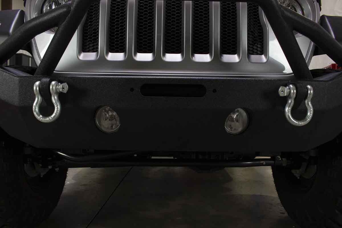 Fishbone Offroad Mid-Width Front Winch Bumper for 2018 & Up Jeep Wrangler/Gladiator FB22088