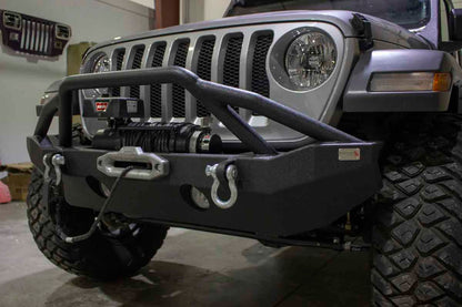 Fishbone Offroad Mid-Width Front Winch Bumper for 2018 & Up Jeep Wrangler/Gladiator FB22088
