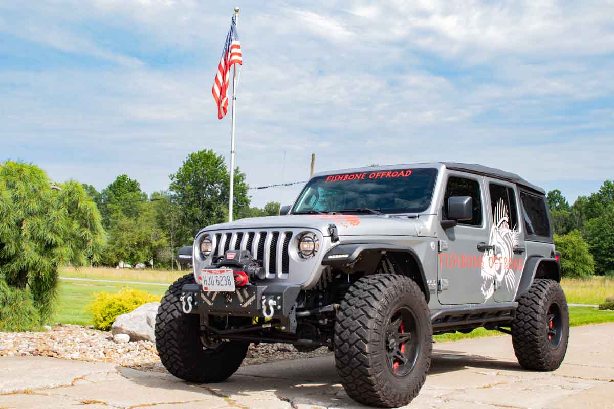 Fishbone Offroad Barracuda Modular Front Bumper For 2007 & Up Jeep Wrangler & 2020-Current Jeep Gladiator FB22341
