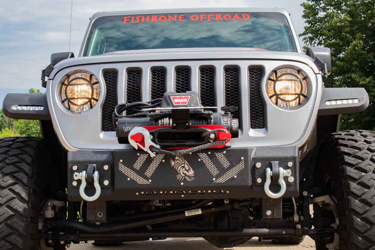 Fishbone Offroad Barracuda Modular Front Bumper For 2007 & Up Jeep Wrangler & 2020-Current Jeep Gladiator FB22341