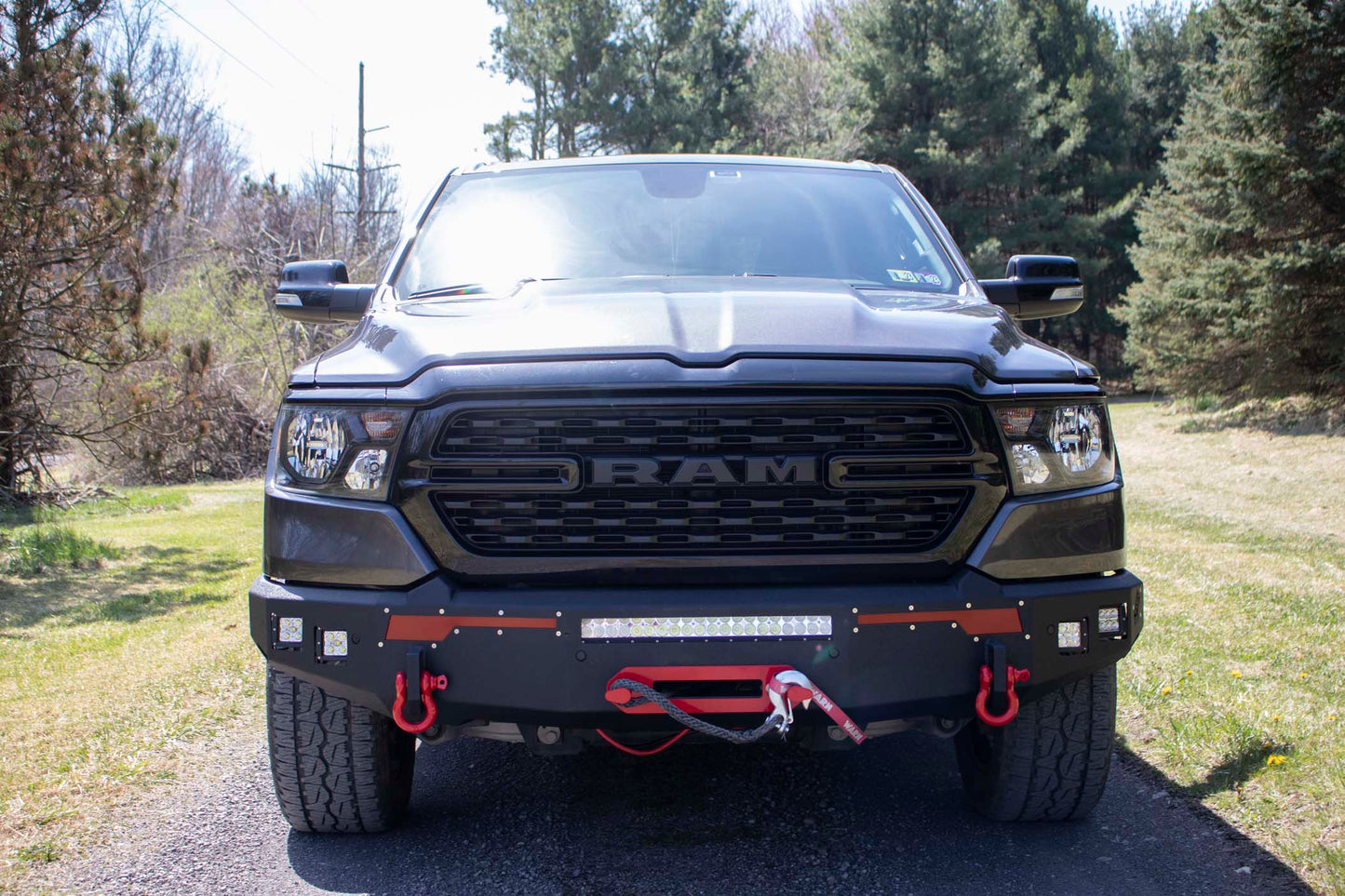 Fishbone Offroad Pike Winch Plate for 2019-2023 Dodge Ram FB22401