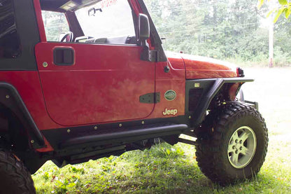 Fishbone Offroad Rock Slider with Tube Step for 2004-2006 Jeep Wrangler Unlimited FB23085