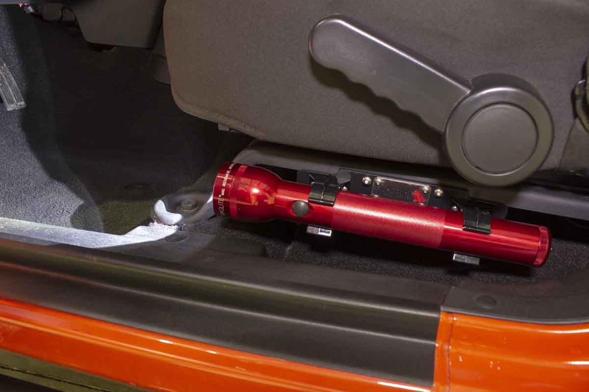 Fishbone Offroad Front Seat Flashlight Mount for 2007-2018 Jeep Wrangler FB25091