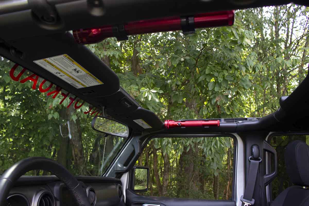 Fishbone Offroad Front Roll Bar Flashlight Mount for 2018-2023 Jeep Wrangler FB25092