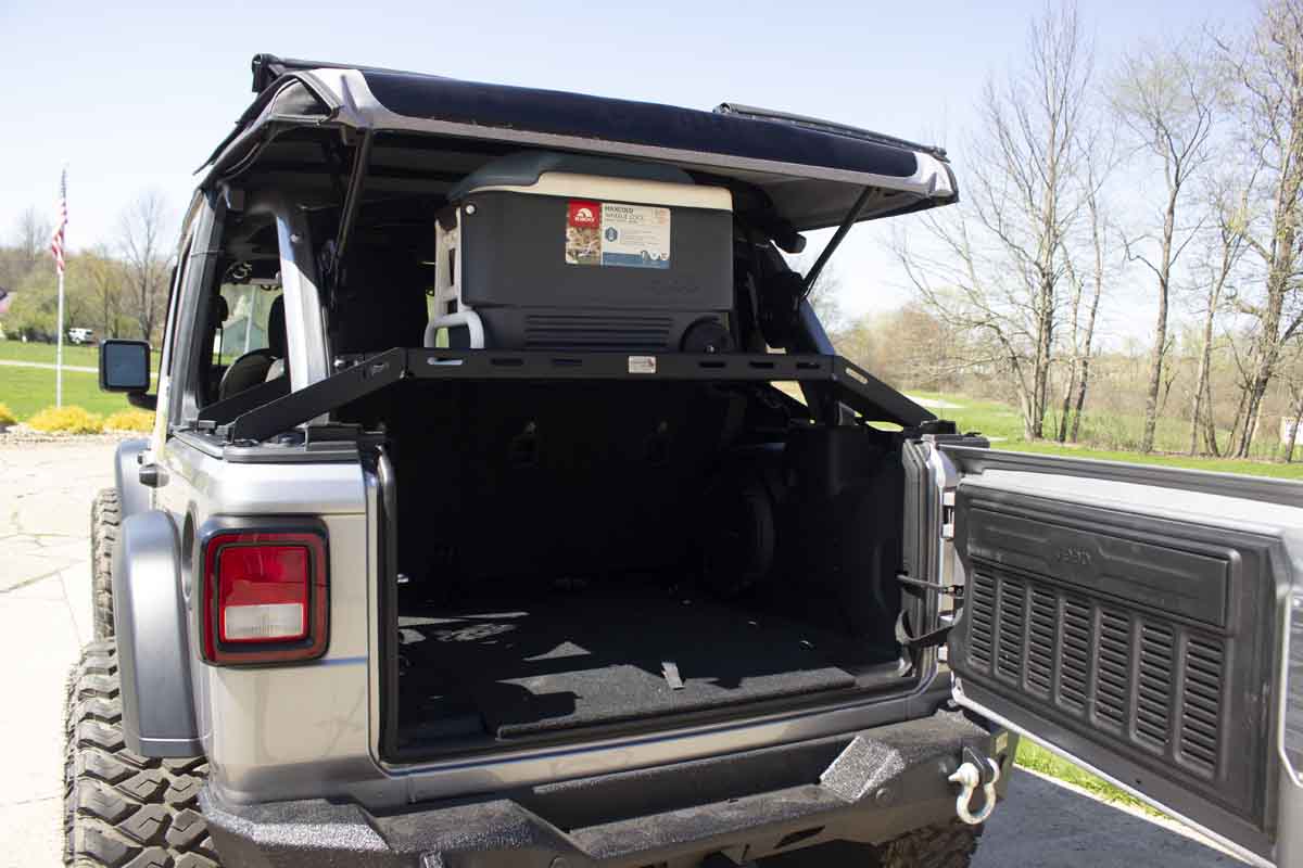 Fishbone Offroad Interior Storage Rack for 2018 & Up Jeep Wrangler FB25113