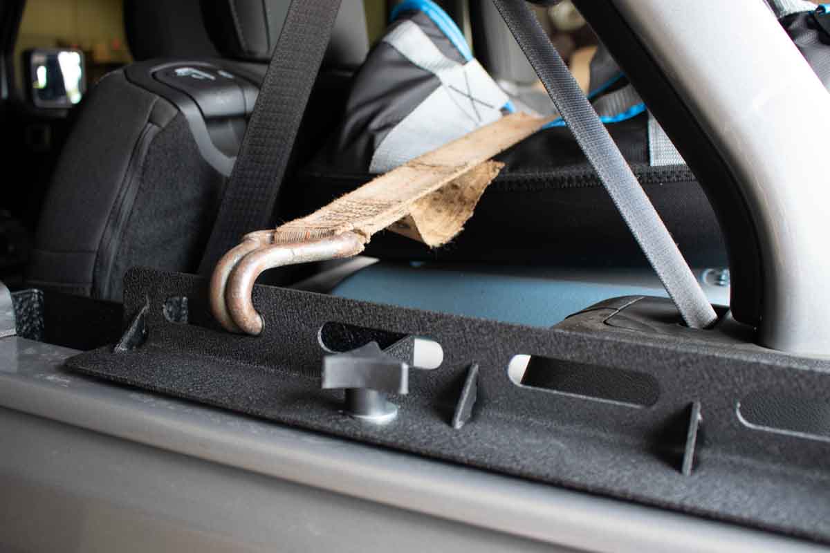 Fishbone Offroad Tub Rail Tie Downs for 2007-2018 Jeep Wrangler FB25240