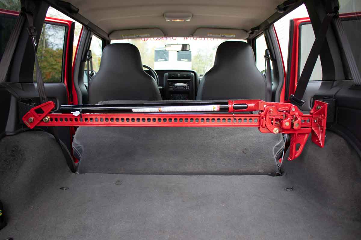 Fishbone Offroad Rear Seat Hi-Lift Jack Mount for 1984-2001 Jeep Cherokee FB25314