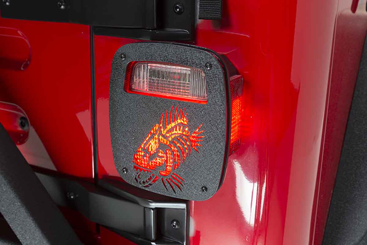 Fishbone Offroad Tail Light Covers for 1976-2006 Jeep CJ & Wrangler FB31044