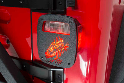 Fishbone Offroad Tail Light Covers for 1976-2006 Jeep CJ & Wrangler FB31044