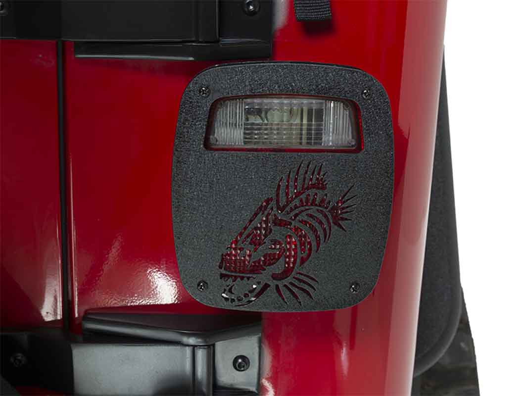 Fishbone Offroad Tail Light Covers for 1976-2006 Jeep CJ & Wrangler FB31044