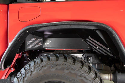 Fishbone Offroad Rear RAW Aluminum Inner Fenders for 2020 & Up Jeep Gladiator FB33210R