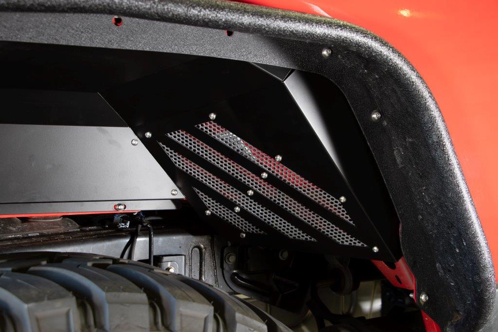 Fishbone Offroad Rear RAW Aluminum Inner Fenders for 2020 & Up Jeep Gladiator FB33210R