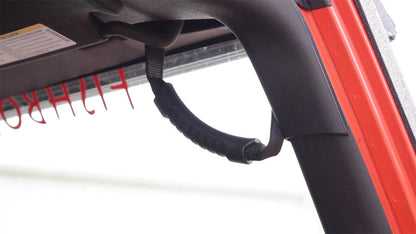 Fishbone Offroad Red Paracord Grab Handles for A-Pillar & Sound Bar for 2007-2018 Jeep Wrangler FB55284