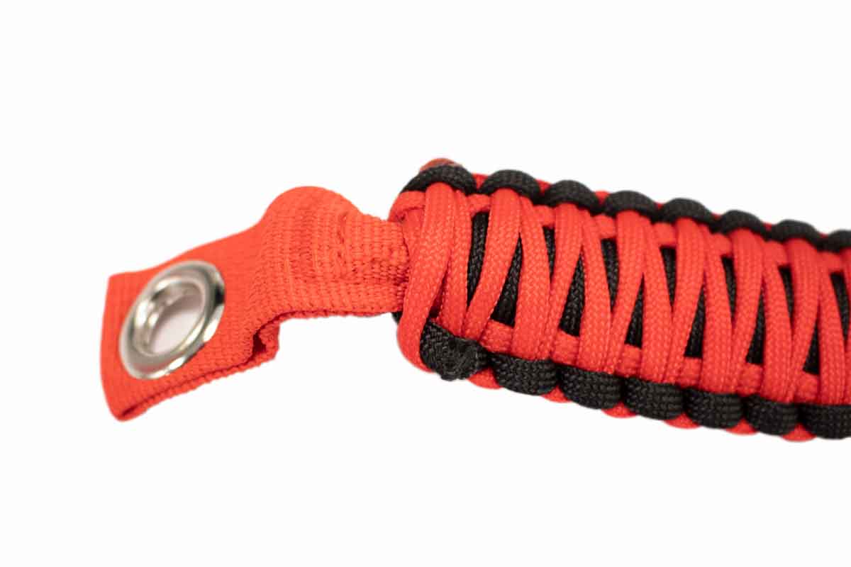 Fishbone Offroad Red Paracord Grab Handles for A-Pillar & Sound Bar for 2007-2018 Jeep Wrangler FB55284