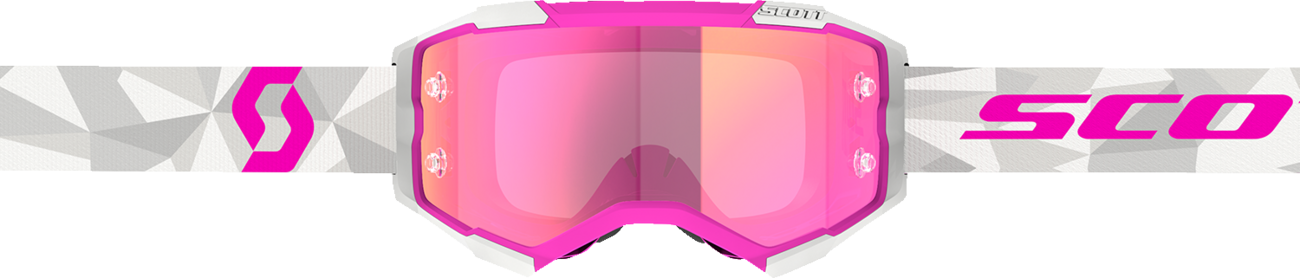 SCOTT Fury Goggles - JP 61 - White/Pink - Pink Chrome 414227-1087340