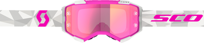 SCOTT Fury Goggles - JP 61 - White/Pink - Pink Chrome 414227-1087340