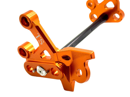 Custom CNC Aluminum Footpeg Bracket Assembly Surron