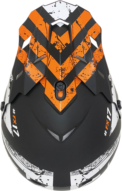 AFX FX-17Y Helmet - Attack - Matte Black/Orange - Small 0111-1405