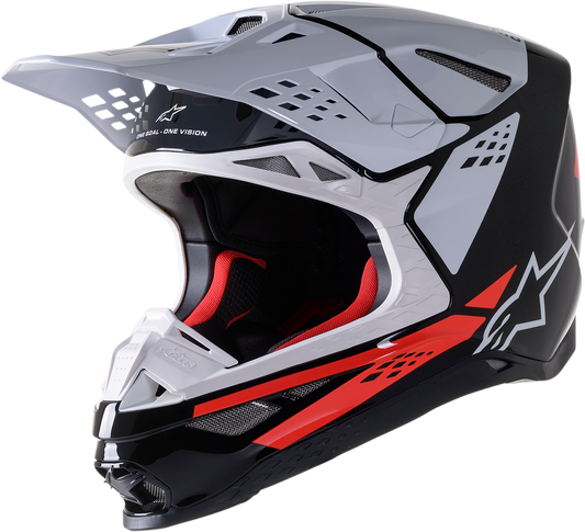 ALPINESTARS Supertech M8 Helmet - Factory - Black/White/Red - XL 8302922-1233-XL
