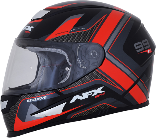 AFX FX-99 Helmet - Recurve - Black/Red - XL 0101-11114