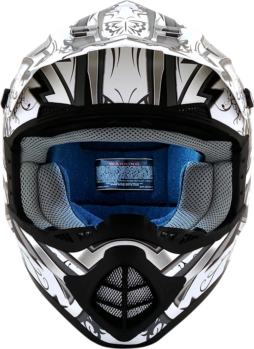 AFX FX-17 Helmet - Butterfly - Matte White - XL 0110-7130