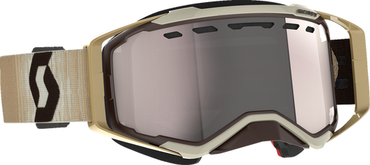 SCOTT Prospect Snow Cross Goggle - Beige/Brown - Enhancer Silver Chrome 272846-1074313