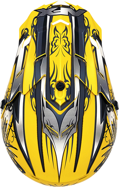 AFX FX-17 Helmet - Butterfly - Matte Yellow - Large 0110-7134
