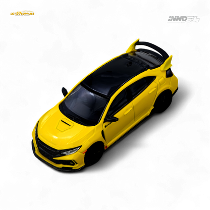 (Pre-Order) INNO64 HONDA CIVIC TYPE-R (FK8) - Yellow 1:64